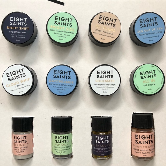 eight saints skincare routine